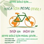 SEYFE GÖLÜ İÇİN PEDAL ÇEVİRECEKLER (İHA/KIRŞEHİR-İHA)
