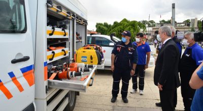 Vali Akın AFAD Eğitim Çadırını Ziyaret Etti