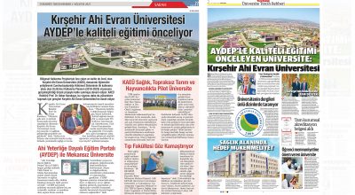 Ahi Evran Üniversitesi Ulusal Basında!