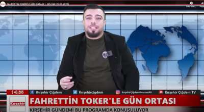 “Fahrettin Toker’le Gün Ortası” başladı: Kırşehir’in gündemi artık ekranlarda!