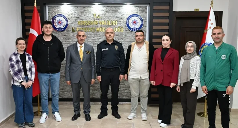 Kırşehir Çiğdem’den Emniyet Müdürü Mesut Görücü’ye Ziyaret
