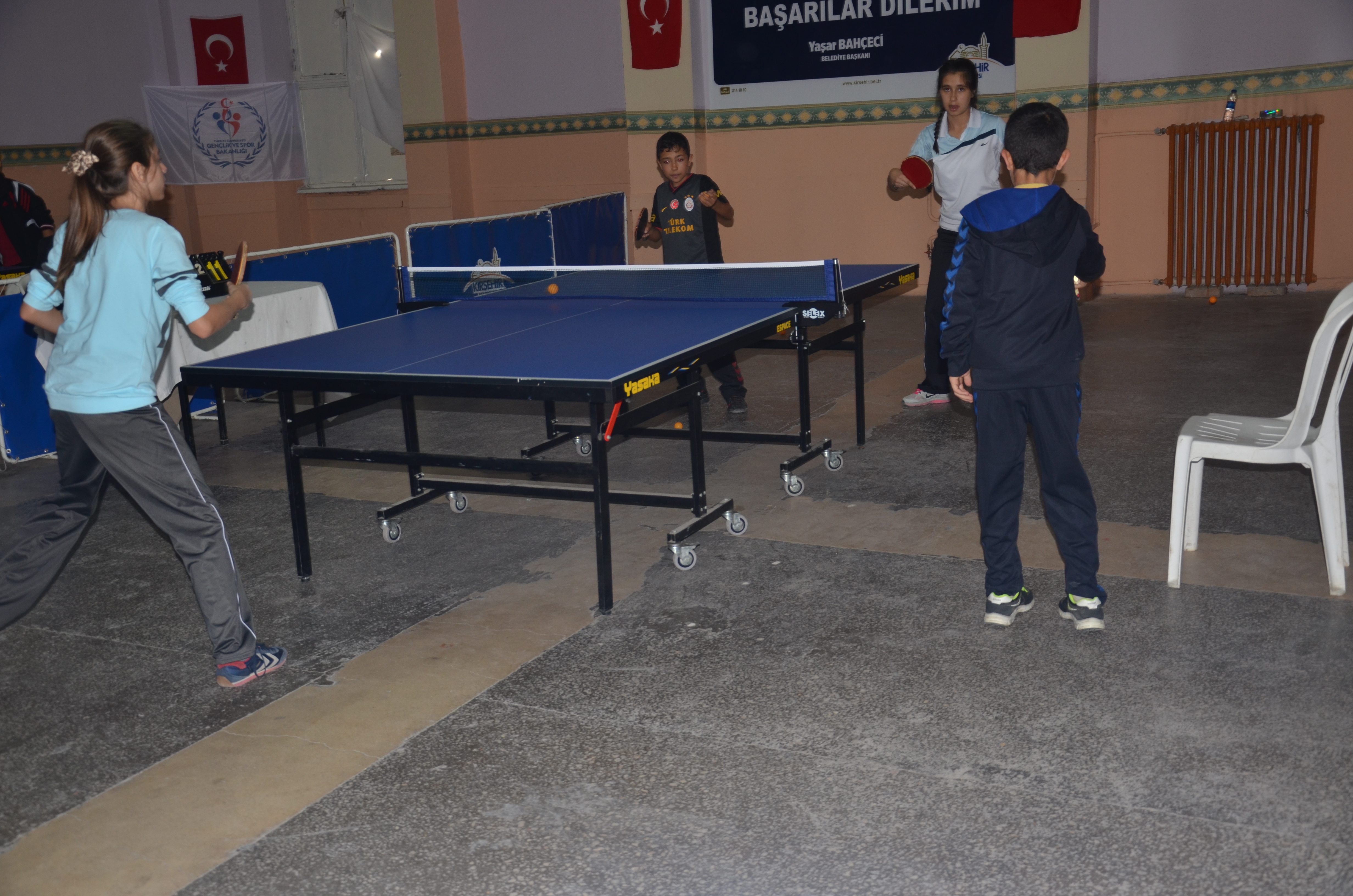 Kırşehir’de  Masa Tenisi Müshabakaları Gerçekleştirildi.